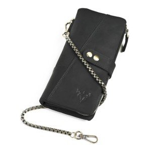 Genuine Crazy Horse Leather Men's Travel Wallet