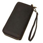 Men's Leather Long Wallet and Phone Organizer