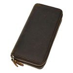 Men's Leather Long Wallet and Phone Organizer