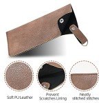 Hifot Leather Eyeglasses Case Set for All Ages