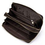 Men's Leather Long Wallet and Phone Organizer