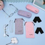 Hard Shell Eyeglasses Case Set for Men & Women