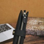 Genuine Crazy Horse Leather Men's Travel Wallet