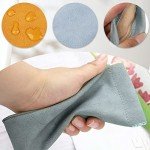 3-Pack Soft Leather Sunglasses Cases with Cleaning Cloth