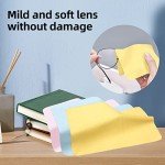 3-Pack Soft Leather Sunglasses Cases with Cleaning Cloth