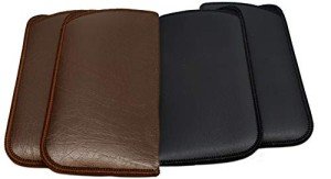 Calabria Slim PU Leather Eyeglasses Case 4-Pack