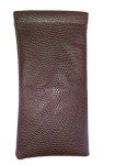 Brown Snakeskin PU Leather Eyeglass Case for Men