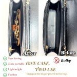 Ultra Slim Soft Leather Sunglasses Bag - Vintage Grey