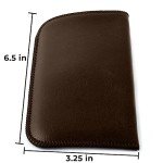 Calabria Slim PU Leather Eyeglasses Case 4-Pack