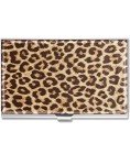 Swooflia Metal Leopard Business Card Holder for All