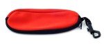 Red Neoprene Floating Sunglass Case with Clip
