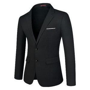 Slim Fit Black Sport Coat for Men