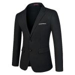 Slim Fit Black Sport Coat for Men