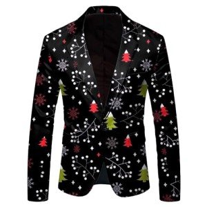 Men's Ugly Christmas 3D Print Blazer Jacket