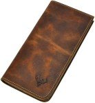 Men's Leather Zipper Pocket Wallet and Phone Case