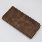 Men's Leather Zipper Pocket Wallet and Phone Case