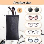 Xuhal 8-Pack PU Leather Sunglasses Cases