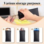 Xuhal 8-Pack PU Leather Sunglasses Cases