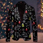 Men's Ugly Christmas 3D Print Blazer Jacket