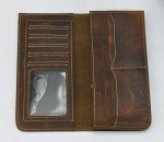 Men's Leather Zipper Pocket Wallet and Phone Case