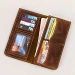 Men's Leather Zipper Pocket Wallet and Phone Case