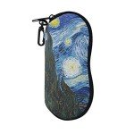 Van Gogh Starry Night Sunglasses Case with Clip