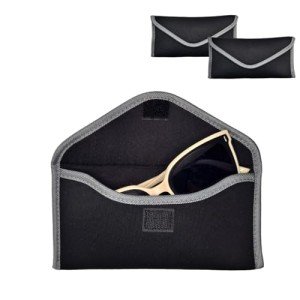 2 Pack Soft Fabric Sunglasses Cases for Men