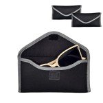 2 Pack Soft Fabric Sunglasses Cases for Men