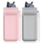 2-Pack Portable Silicone Sunglasses Case for Men & Women