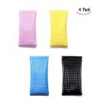 4 Pack Portable PU Leather Sunglasses Cases