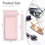 2-Pack Portable Silicone Sunglasses Case for Men & Women