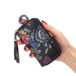 Stylish Black Leather Key Case for Men and Women