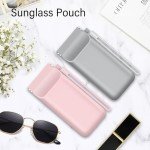 2-Pack Portable Silicone Sunglasses Case for Men & Women