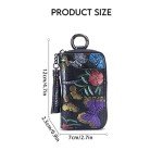 Stylish Black Leather Key Case for Men and Women