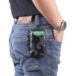 Stylish Black Leather Key Case for Men and Women