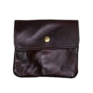 Leather Zipper Coin Purse Wallet for Men