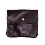 Leather Zipper Coin Purse Wallet for Men