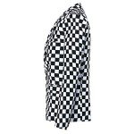 Men's Slim Fit Casual Blazer - Black & White Plaid