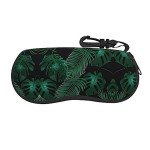 Guitar Print Eyeglass Case - Banana Leaf Green