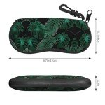 Guitar Print Eyeglass Case - Banana Leaf Green