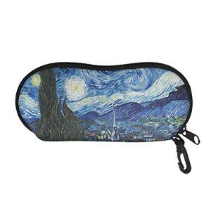Starry Sky Galaxy Zipper Eyeglass Organizer Case