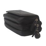Men's Leather Waist Pack with 3 Pockets