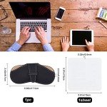 Sleek Leather Sunglasses Case with Cleaning Cloth