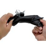 Black Leather Key Case Wallet with 6 Hooks