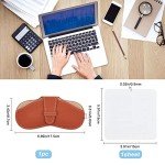 Men's Leather Sunglasses Case with Cleaning Cloth