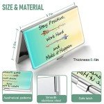 Swooflia Slim Metal Business Card Holder – Green Yellow