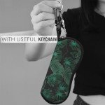 Guitar Print Eyeglass Case - Banana Leaf Green