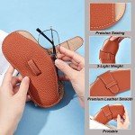 Men's Leather Sunglasses Case with Cleaning Cloth
