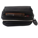 Men's Leather Waist Pack with 3 Pockets