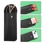 10-Pack Soft Leather Eyeglass Cases for Men